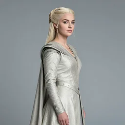 official side portrait of westeros queen rhaenys targaryen, in valyrian gown, a character portrait by cassius marcellus coolidge, reddit contest winner, oil on canvas, detailed painting, creative commons attribution