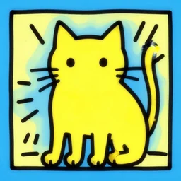 cat by keith haring