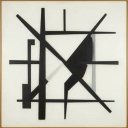 abstract minimalism art painting, lines, forms, shapes, in style of kasimir malevich,