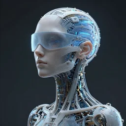 blinded cybernetic deity dreaming itself into reality with its networked mind, lsd, circuitry, intricate detail, royo, whealan, giger, klimt, hd, octane render, unreal engine,