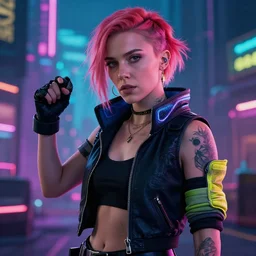 Cyberpunk Millie Bobby Brown