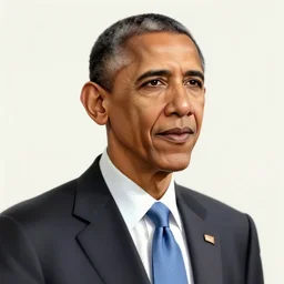 Obama , sketch , trending on artstation , Hyperdetailed , CGSociety