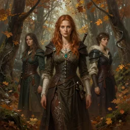 withering autumnal forest, d & d, fantasy, portrait, highly detailed, digital painting, trending on artstation, concept art, sharp focus, illustration, art by artgerm and greg rutkowski and magali villeneuve