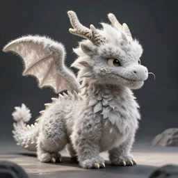 furry fluffy floof dragon, by greg rutkowski