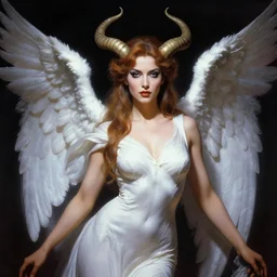 portrait of junoesque iranian female chaos angel, beautiful! coherent! by frank frazetta, by brom, strong line, muted color, rusted spiked armor, iron helm, high contrast, maximalist