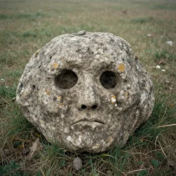 A field photo of an extremely ugly rock