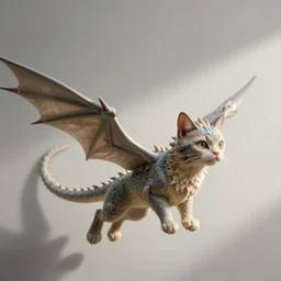 a flying dragon cat hybrid