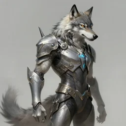 a anthropomorphic cyber wolf warrior, diffuse lighting, fantasy, intricate, elegant, highly detailed, lifelike, photorealistic, digital painting, artstation, illustration, concept art, smooth, sharp focus, naturalism, trending on byron's - muse, by greg rutkowski and greg staples