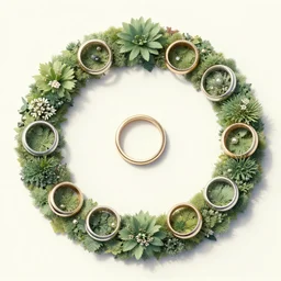 album cover art for gardens circle rings from above akihiko yoshida