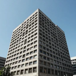 Brutalist architecture building, photography