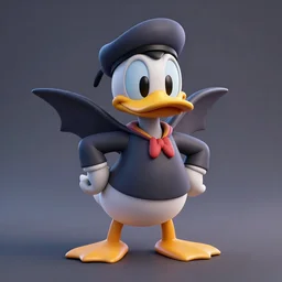 3d render darkwing duck