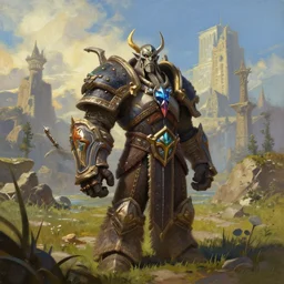 los angeles from world of warcraft, landscape painting, concept art