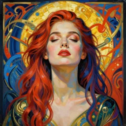 beautiful woman succumbing to hypnosis, vivid color, complementary color, detailed, sharp lines, sharp focus, intricate, by maxfield parrish, by peter mohrbacher, by gustave dore, by artgerm, by alphonse mucha, deviantart, octane render