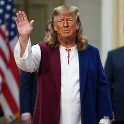 donald trump cosplaying as jesus