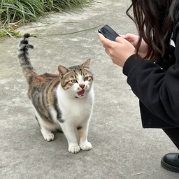 i own an outside cat with no collar, and today i was walking when i saw a woman taking pictures of my cat telling people it's a lost cat and that she was gonna bring it to the vet. god damn i yelled that's my cat