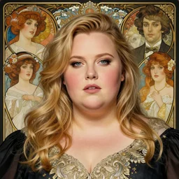beautiful portrait of thick chonky kristen bell, soft features, by magali villeneuve and greg rutkowski and artgerm and alphonse mucha and jeremy lipkin and rob hay, intricate, elegant, highly detailed, photorealistic, trending on artstation, trending on cgsociety, 8 k, sharp focus