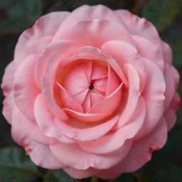 achingly beautiful extreme close up painting of blooming pink rose by rene magritte, monet, and turner. piranesi. macro lens, symmetry, circular.