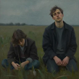 everyone is lost in life, angst, cinematic painting by dave dorman and daniel docciu