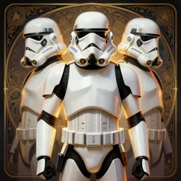 symmetry!! portrait of strom trooper, star wars, glowing lights!! intricate, elegant, highly detailed, digital painting, artstation, concept art, smooth, sharp focus, illustration, art by artgerm and greg rutkowski and alphonse mucha