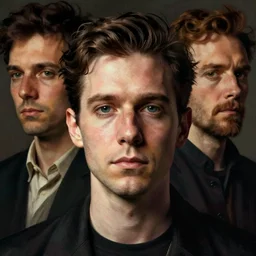 hyper realistic portrait of radiohead paranoid android, by lee bermejo, alphonse mucha and greg rutkowski