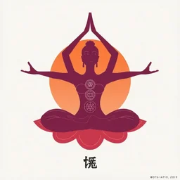 a yoga poster designed by mitsuo katsui