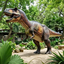 a dinosaur zoo