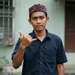 gang sign from'javanese gangster ', hyperrealistic
