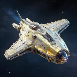 alien space ship made out of bismuth