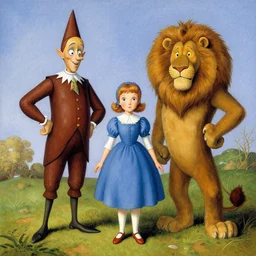 dorothy the tin man scarecrow and cowardly lion from the wizard of oz by emil melmoth h r giger hieronymus bosch
