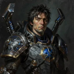 portret of ray or from StarCraft 2, eerie lighting, detailed painting in style of Kim Myatt