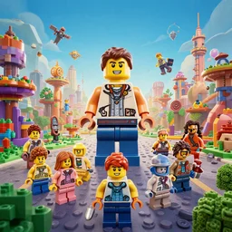 uncharted remake lego, Moebius, Greg Rutkowski, Zabrocki, Karlkka, Jayison Devadas, Phuoc Quan, trending on Artstation, 8K, ultra wide angle, zenith view, pincushion lens effect