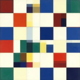 a minimalistic colourful pattern in style of kazemir malevich