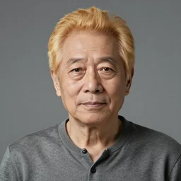 an 8 0 year old man with ginger hair. ruan jia.