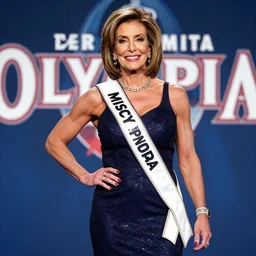 photoshoot of nancy pelosi as miss olympia bodybuilder