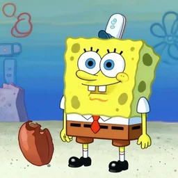 Surreal meme with Spongebob