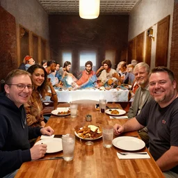 if the last supper took place at Applebees