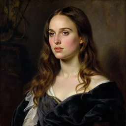 a beautiful painting of natalie portman by juan luna, pre-raphaelite, detailed, trending on artstation, hd, masterpiece