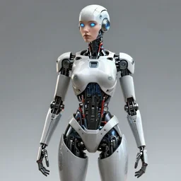 female robot concept art of James Jean, trending on ArtStationH, very detailed, high quality