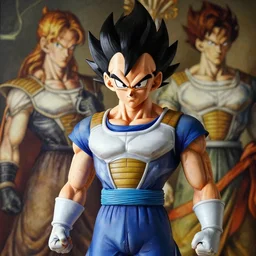 vegeta from dragon ball z, by greg rutkowski and alphonse mucha, sharp focus, matte
