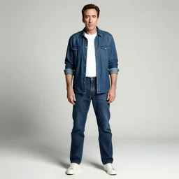 full body photograph of nicolas cage in 1 9 9 9 young handsome detail hd 8 k