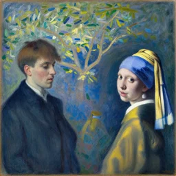 a painting so beautiful and universally loved it creates peace on earth by claude monet and andy warhol and johannes vermeer, masterpiece