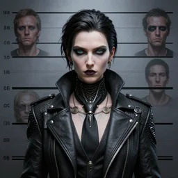 front shot of a cyberpunk criminal mastermind character, intricate, elegant, highly detailed, centered, (((artstation, concept art, smooth, sharp focus, artgerm, Tomasz Alen Kopera, Peter Mohrbacher, donato giancola, Joseph Christian Leyendecker, WLOP, Boris Vallejo))), mugshot!!!!!, ugly!!!!!!, octane render, nvidia raytracing demo