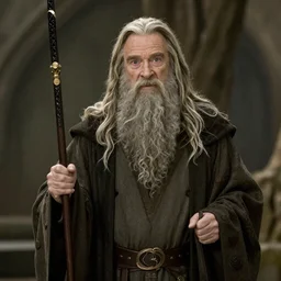 Robin Williams playing Gandalf in Lord-of-the-Rings, screenshot