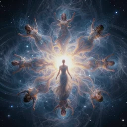 divine introspective reflections of prophetic visions infinitely phantasmagoric beauty of our true essence, 8 k resolution hyperdetailed, volumetric lighting, anamorphic, opticali illusion, supraliminal message of universal love