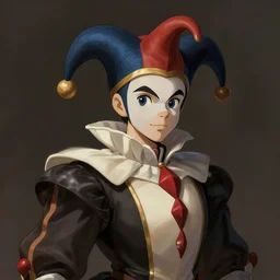 portrait of a court jester, artstation, elegant, highly detailed, digital painting, concept art, smooth, sharp focus, illustration, art by studio ghibli 8 k