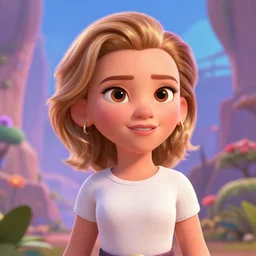 Scarlett Johansson as a cute pixar character, vivid colors, high details, cinematic, 8k resolution, beautiful detailed, photorealistic, digital painting, artstation, concept art, smooth, sharp focus, illustration, fantasy background, artstation trending, octane render, unreal engine