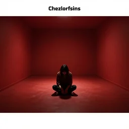 a schizophrenia with a stratification of consciousness suffers in despondency in the hyper expanse of the red room