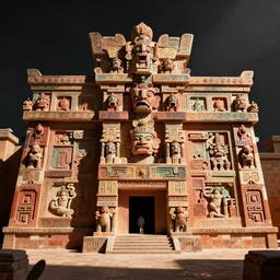 retrofuture in the Aztec civilization, Octane render