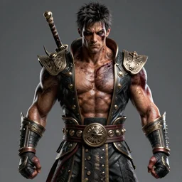 guy fierias as akuma street fighter, ultra realistic, concept art, intricate details, eerie, highly detailed, photorealistic, octane render, 8 k, unreal engine. art by artgerm and greg rutkowski and magali villeneuve and alphonse mucha