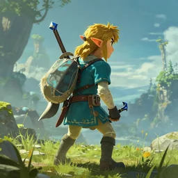 breath of the wild screenshot painted by craig mullins,